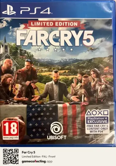 Far Cry 5 PlayStation 4, PAL box front