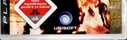 Tom Clancy's Rainbow Six: Vegas, the USK square on its front