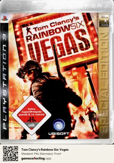 Tom Clancy's Rainbow Six: Vegas PlayStation 3, Germany box front