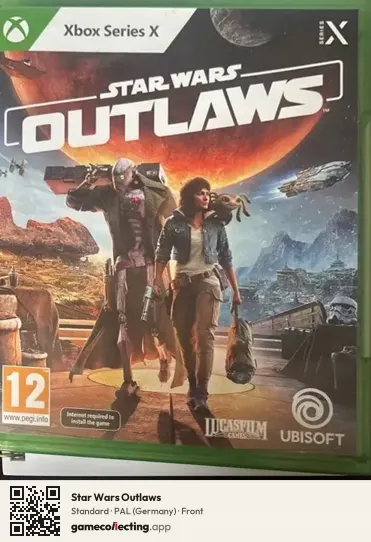 Star Wars Outlaws Xbox Series X, Germany box front