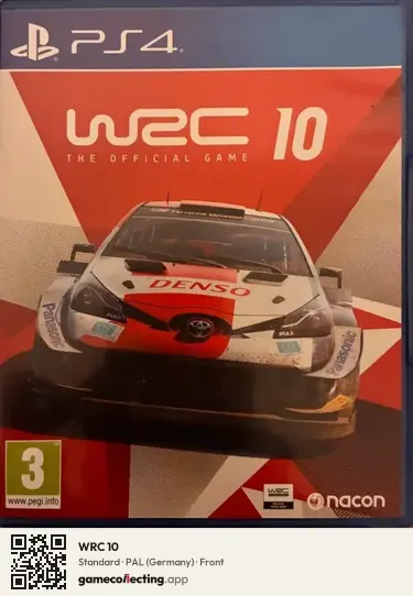WRC 10 PlayStation 4, Germany box front