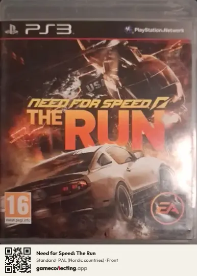 Need for Speed: The Run PlayStation 3, Nordic countries box front