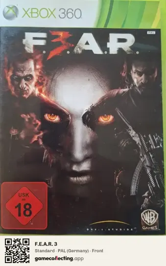 F.E.A.R. 3 Xbox 360, Germany box front