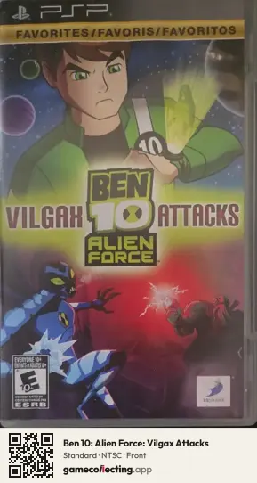 Ben 10: Alien Force: Vilgax Attacks PlayStation Portable, NTSC box front