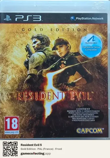 Resident Evil 5 PlayStation 3, France box front