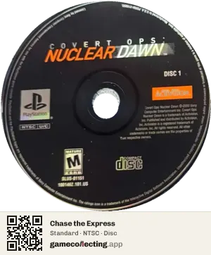 Chase the Express PlayStation, NTSC disc