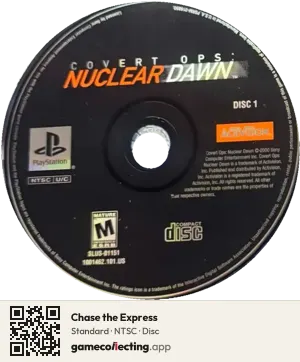 Chase the Express PlayStation, NTSC disc