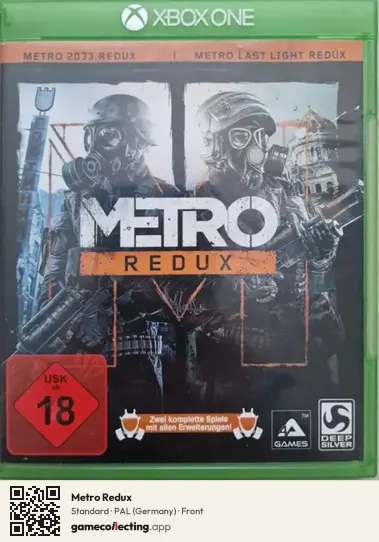 Metro Redux Xbox One, Germany box front