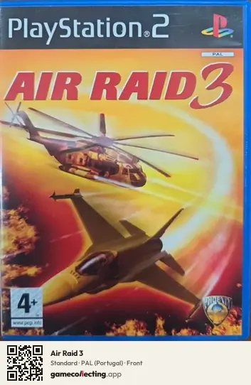 Air Raid 3 PlayStation 2, Portugal box front