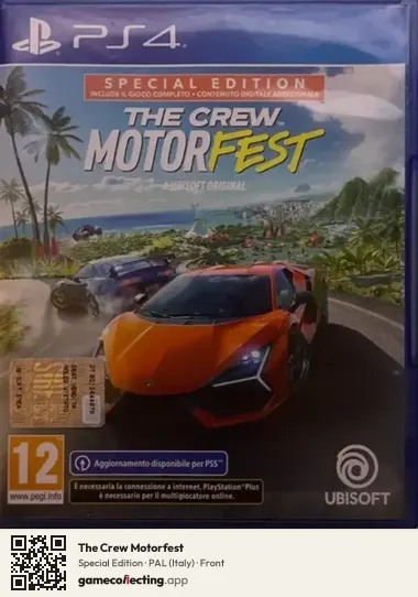 The Crew Motorfest PlayStation 4, Italy box front