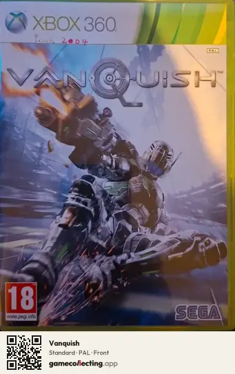 Vanquish Xbox 360, PAL box front