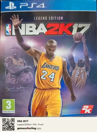 NBA 2K17 PlayStation 4, PAL box front