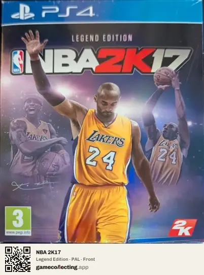 NBA 2K17 PlayStation 4, PAL box front