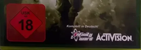 Call of Duty 4: Modern Warfare, the USK square on its front