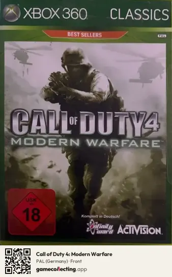 Call of Duty 4: Modern Warfare Xbox 360, Germany box front