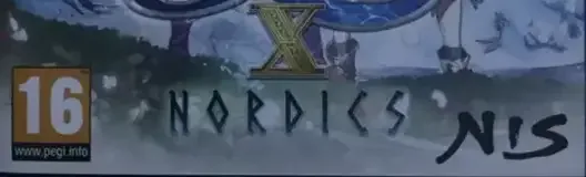 Ys X: Nordics, the PEGI square on its front