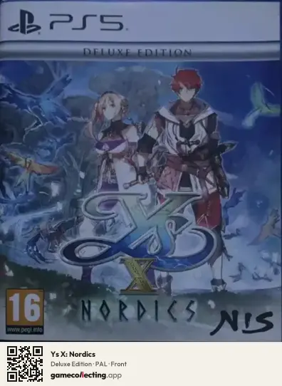 Ys X: Nordics PlayStation 5, PAL box front