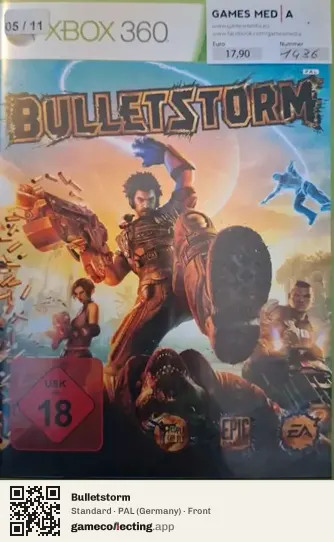 Bulletstorm Xbox 360, Germany box front