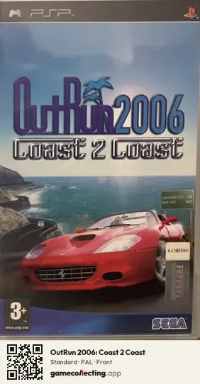 OutRun 2006: Coast 2 Coast PlayStation Portable, PAL box front