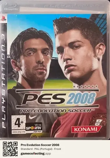 Pro Evolution Soccer 2008 PlayStation 3, Portugal box front