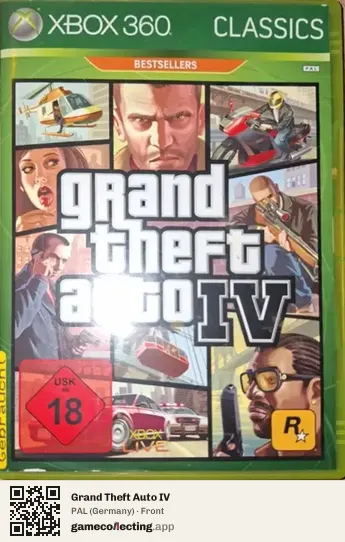 Grand Theft Auto IV Xbox 360, Germany box front