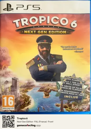 Tropico 6 PlayStation 5, France box front