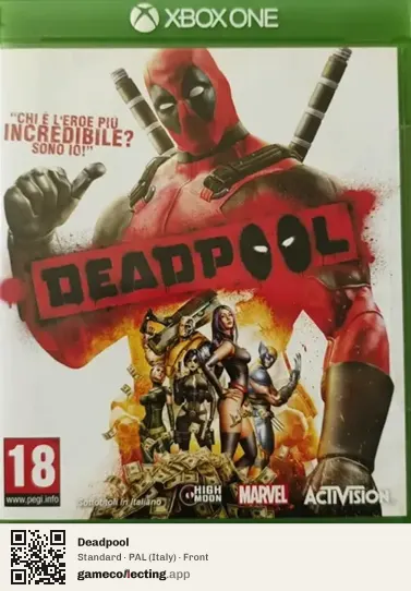 Deadpool Xbox One, Italy box front