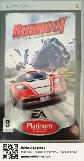 Burnout Legends PlayStation Portable, France box front