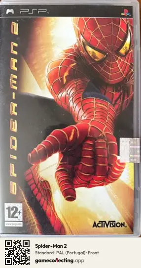 Spider-Man 2 PlayStation Portable, Portugal box front