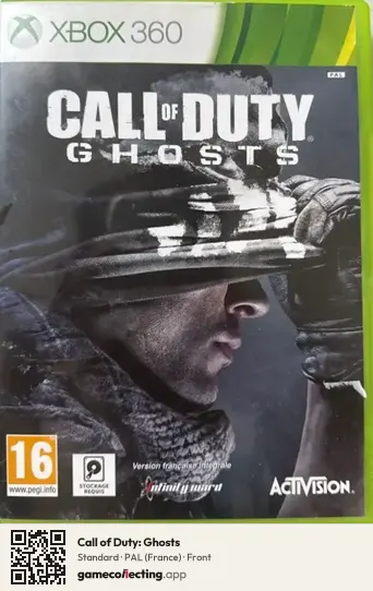 Call of Duty: Ghosts Xbox 360, France box front