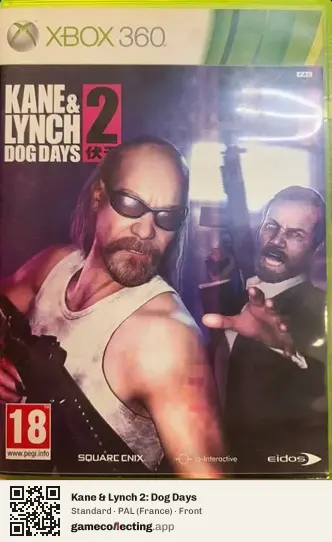 Kane & Lynch 2: Dog Days Xbox 360, France box front