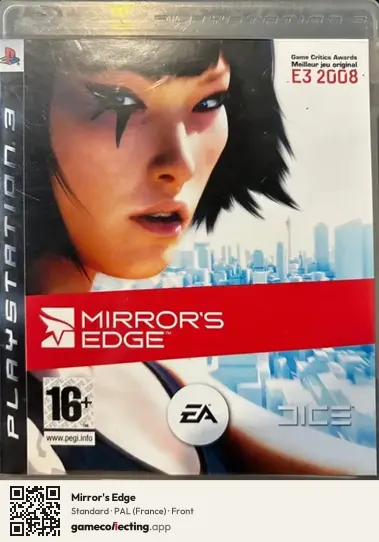 Mirror's Edge PlayStation 3, France box front