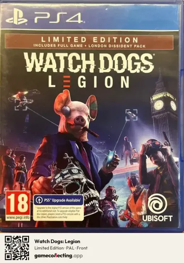 Watch Dogs: Legion PlayStation 4, PAL box front
