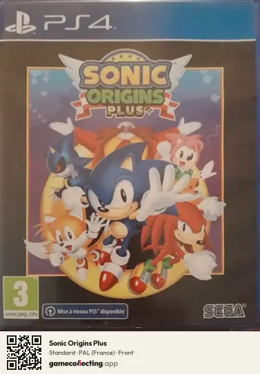 Sonic Origins Plus PlayStation 4, France box front