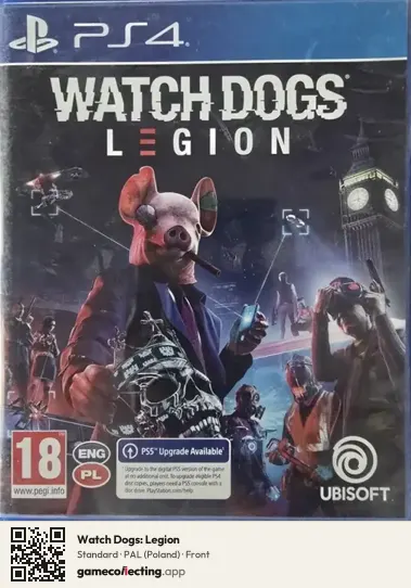 Watch Dogs: Legion PlayStation 4, Poland box front