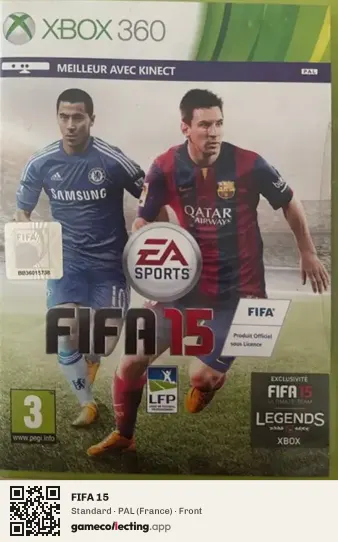 FIFA 15 Xbox 360, France box front