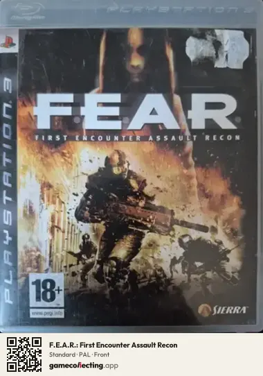 F.E.A.R.: First Encounter Assault Recon PlayStation 3, PAL box front