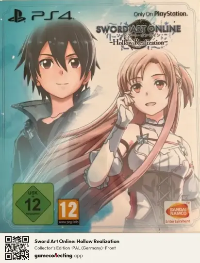 Sword Art Online: Hollow Realization PlayStation 4, Germany box front