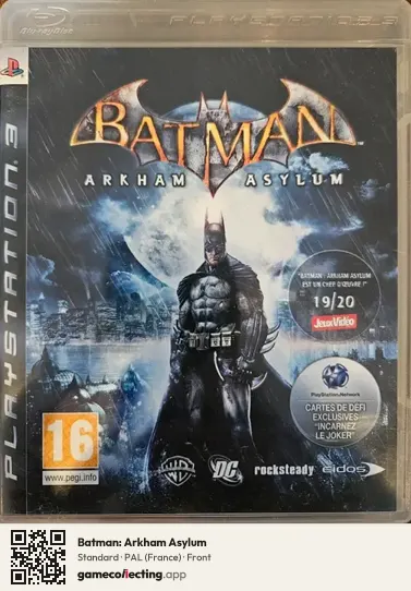 Batman: Arkham Asylum PlayStation 3, France box front