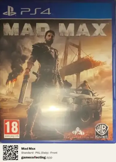 Mad Max PlayStation 4, Italy box front