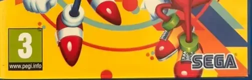 Sonic Mania Plus, the PEGI square on its front