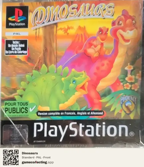 Dinosaurs PlayStation, PAL box front