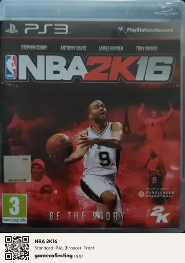 NBA 2K16 PlayStation 3, France box front