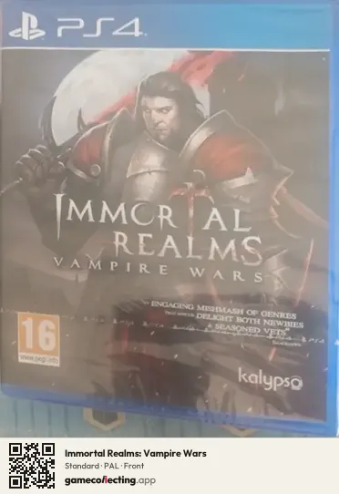 Immortal Realms: Vampire Wars PlayStation 4, PAL box front