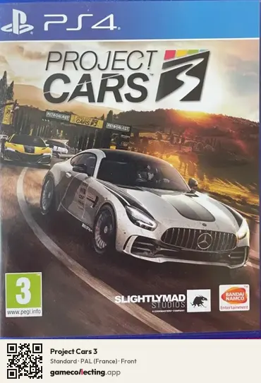 Project Cars 3 PlayStation 4, France box front