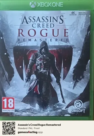 Assassin's Creed Rogue Remastered Xbox One, PAL box front