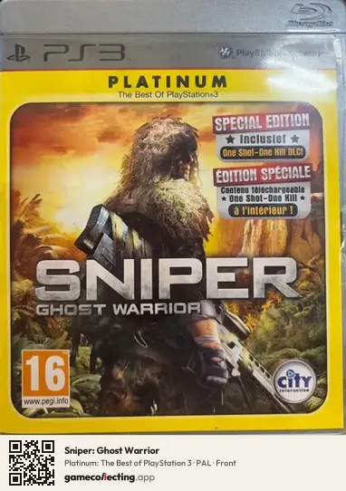 Sniper: Ghost Warrior PlayStation 3, PAL box front