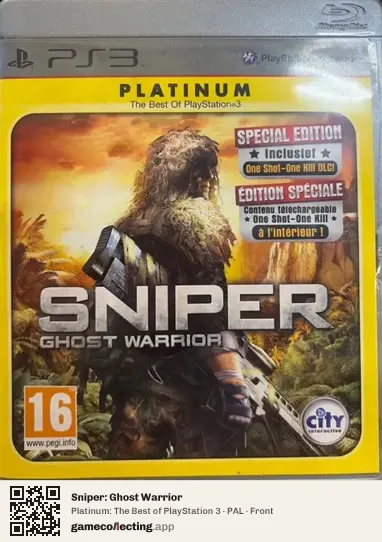 Sniper: Ghost Warrior PlayStation 3, PAL box front