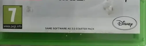 Disney Infinity 3.0, the PEGI square on its front