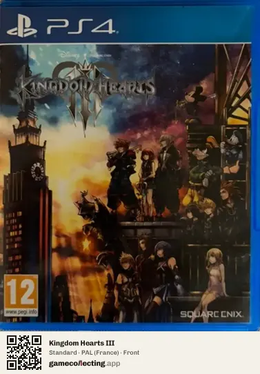 Kingdom Hearts III PlayStation 4, France box front